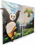 A Kung Fu Panda 3 large cinema foyer '3D' standee, approx. 230 h x 3m w