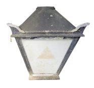 Advertising - a Bass Beer cast iron public house lantern, 51cm high, 43cm wide;   a W.H & J Slater