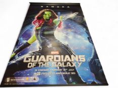 Four Guardians of the Galaxy and a X-Men First Class large format PVC cinema foyer banners; each