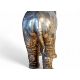 A large German silver standing elephant table ornament, with detachable head, 20cm high, Neresheimer - Image 5 of 6