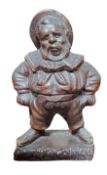 A 19th century German Jolly Toper stoneware tobacco jar, of a rotund sailor, standing, 32.5cm