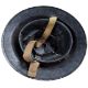 A WWII Chief Warden Transport? MkII Brodie helmet, white, stencilled two black lines, Transport, - Image 10 of 13