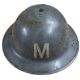 A WWII Chief Warden Transport? MkII Brodie helmet, white, stencilled two black lines, Transport, - Image 2 of 13
