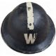 A WWII Chief Warden Transport? MkII Brodie helmet, white, stencilled two black lines, Transport, - Image 8 of 13
