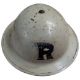 A WWII Chief Warden Transport? MkII Brodie helmet, white, stencilled two black lines, Transport, - Image 11 of 13