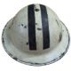 A WWII Chief Warden Transport? MkII Brodie helmet, white, stencilled two black lines, Transport, - Image 6 of 13