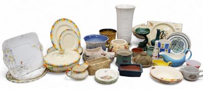 Decorative Arts - a Royal Staffordshire The Biarritz square plate, printed mark;    a Denby