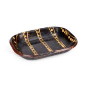 A BUCKLEY POTTERY SLIPWARE BAKING DISH EARLY 19TH CENTURY