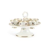 A COALPORT EGG CRUET CIRCA 1830
