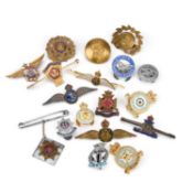 A COLLECTION OF SWEETHEART BADGES