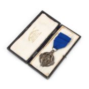 A GEORGE V SILVER MASONIC 1914-1918 HALLSTONE JEWEL