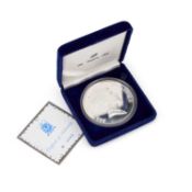 A FINE SILVER ELIZABETH II BERMUDA SILVER PROOF COIN
