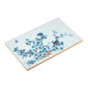 A CHINESE PORCELAIN PLAQUE