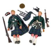 A PALITOY ACTION MAN IN A ARGYLL & SUTHERLAND HIGHLANDERS UNIFORM