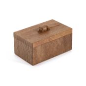 ROBERT THOMPSON OF KILBURN, A MOUSEMAN OAK TRINKET BOX