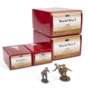 A GROUP OF BOXED W. BRITAIN COLLECTORS CLUB WORLD WAR 1 FIGURES