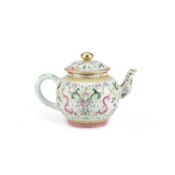 A CHINESE FAMILLE ROSE TEAPOT