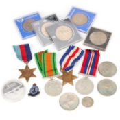 A SECOND WORLD WAR GROUP OF FOUR SERVICE MEDALS