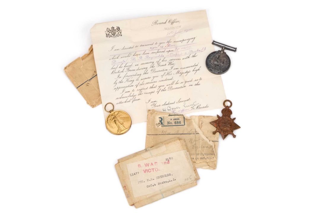 A FIRST WORLD WAR CASUALTY MEDAL TRIO GROUP