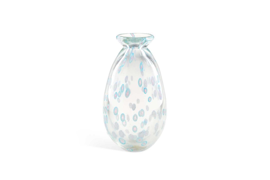 A MILLEFIORI GLASS VASE IN MURANO STYLE