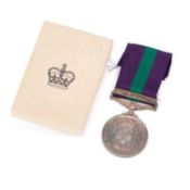 AN ELIZABETH II GENERAL SERVICE MEDAL (G.S.M.) WITH A MALAYA CLASP