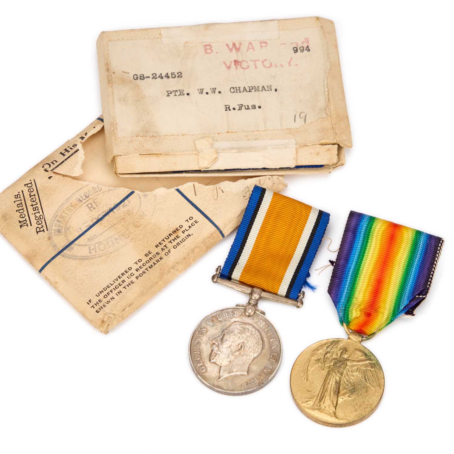 A FIRST WORLD WAR MEDAL PAIR