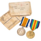 A FIRST WORLD WAR MEDAL PAIR