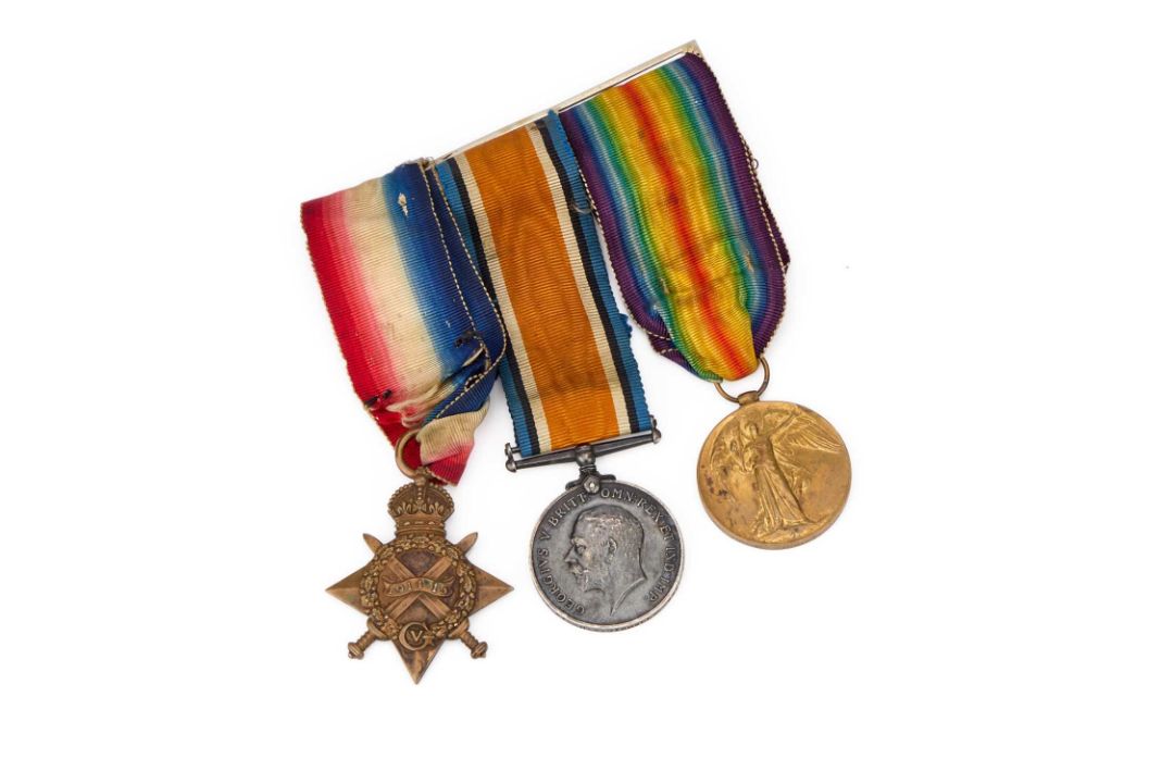 A FIRST WORLD WAR MEDAL TRIO