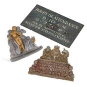 A HOBBS, HART & CO LONDON SAFE-DOOR PLAQUE