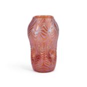 LOETZ A PINK 'FORMOSA' IRIDESCENT GLASS VASE, CIRCA 1900