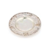 A CHINESE SILVER DISH