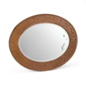 KESWICK SCHOOL OF INDUSTRIAL ART AN ARTS AND CRAFTS COPPER MIRROR