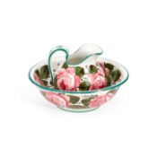 A WEMYSS WARE TOILET JUG AND BOWL
