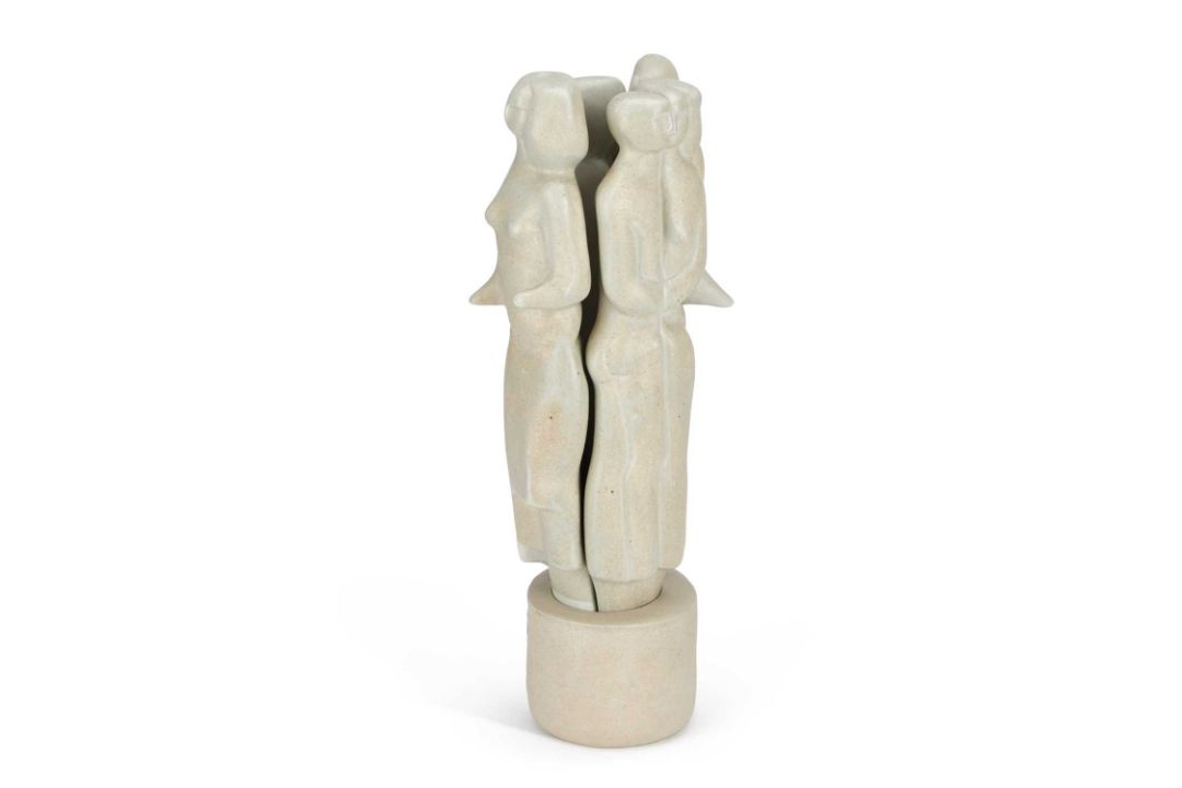 PETER WRIGHT (1911-2003) A FIGURE GROUP