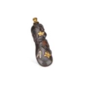 A JAPANESE MIXED-METAL SCENT BOTTLE MEIJI PERIOD (1868–1912)