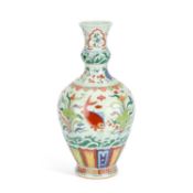 A LARGE CHINESE DOUCAI PORCELAIN VASE