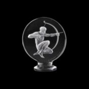 RENÉ LALIQUE (FRENCH, 1860-1945), AN ARCHER CAR MASCOT