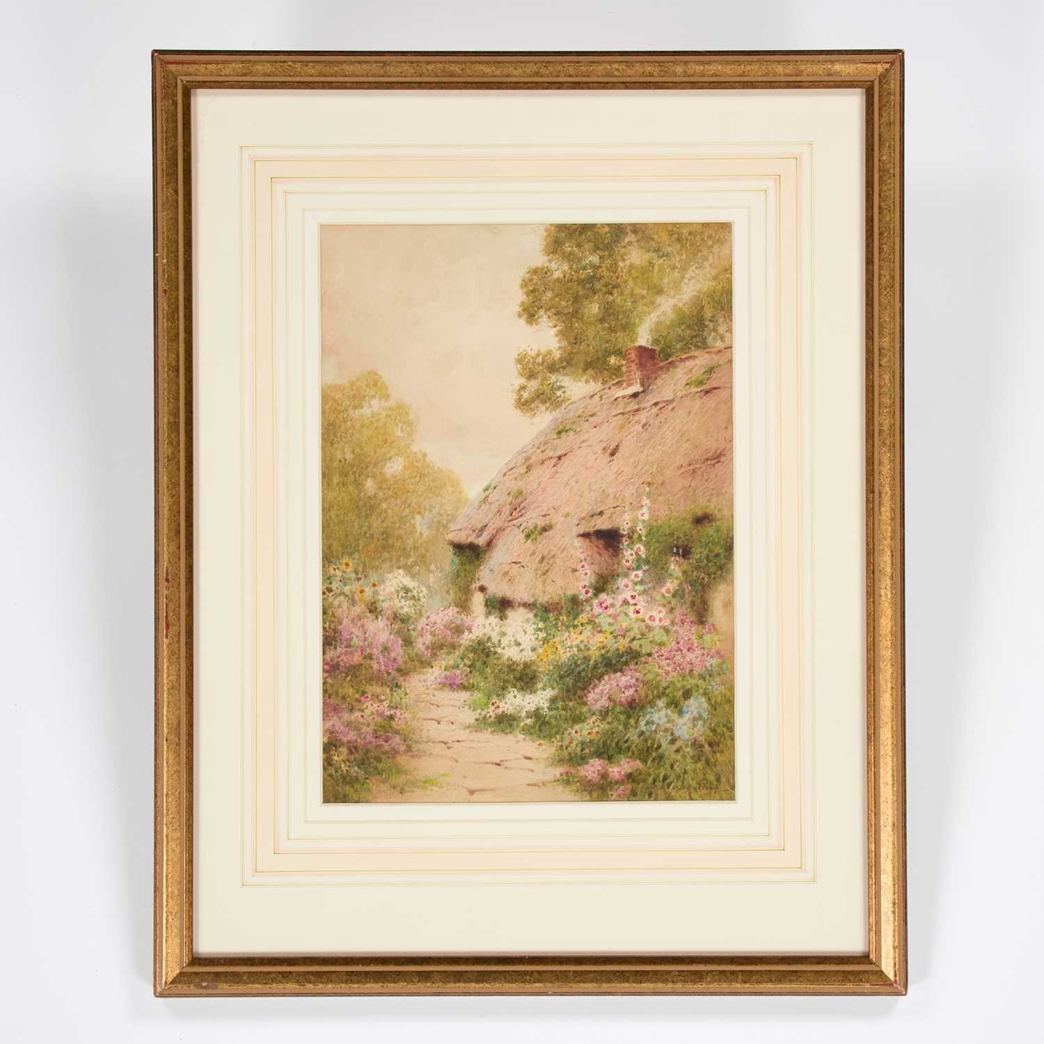 JOHN ABERNETHY LYNAS-GRAY (1869-1940) THE COTTAGE GARDEN, THURLESTONE, DEVON - Image 2 of 2