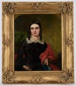 CIRCLE OF GEORGE HENRY HARLOW (1787-1819) PORTRAIT OF A LADY WITH A BOOK