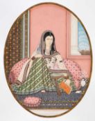 LATE 19TH/20TH CENTURY INDIAN SCHOOL PORTRAIT OF A PRINCESS