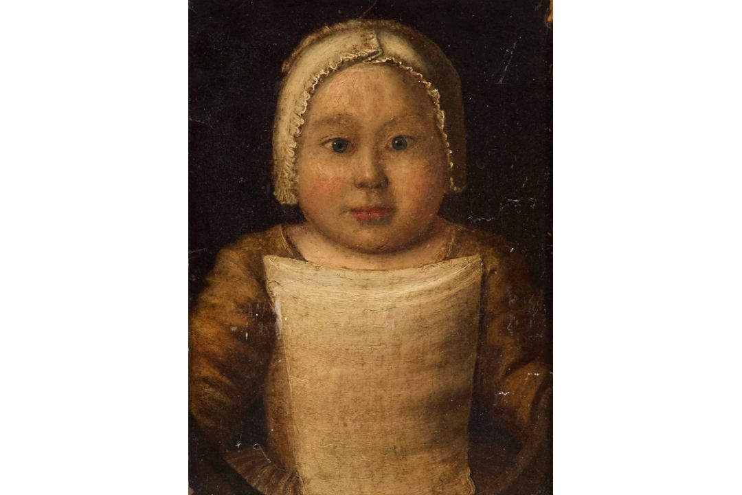 LATE 17TH/EARLY 18TH CENTURY EUROPEAN SCHOOL PORTRAIT OF A GIRL IN A BONNET - Image 1 of 3