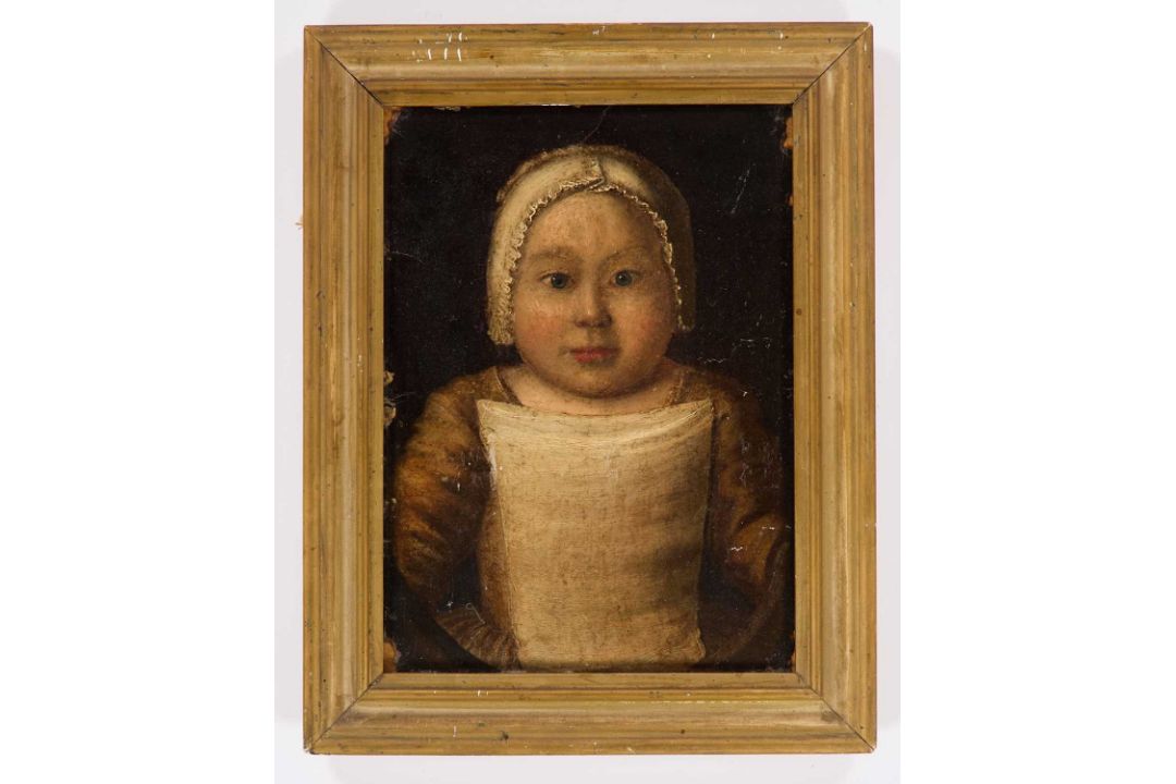 LATE 17TH/EARLY 18TH CENTURY EUROPEAN SCHOOL PORTRAIT OF A GIRL IN A BONNET - Image 2 of 3