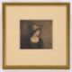 19TH/EARLY 20TH CENTURY SCHOOL PORTRAIT OF A LADY IN A HAT - Image 2 of 2