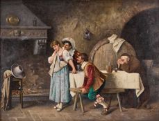 FOLLOWER OF FRANCESCO VINEA (ITALIAN, 1845-1902) IN THE TAVERN