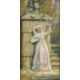 S. PASINI (ITALIAN LATE 19TH/ EARLY 20TH CENTURY) LADY WITH DOVES - Image 1 of 3