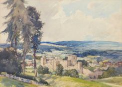 GEORGE ROBERT RUSHTON RBA (1868-1948) LUDLOW CASTLE, SHROPSHIRE