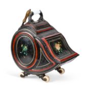 A VICTORIAN TOLEWARE COAL SCUTTLE