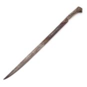 A SILVER-MOUNTED OTTOMAN YATAGAN