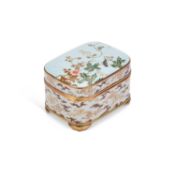 A JAPANESE CLOISONNÉ ENAMEL BOX AND COVER MEIJI PERIOD (1868-1912)