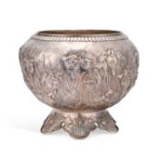 A MASSIVE JAPANESE SILVER BOWL MEIJI PERIOD (1868-1912)